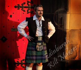 MacDonald Clan Tartan Kilt Scottish Kilts GB 8 Yard Kilts Good Quality