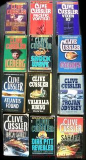 CLIVE CUSSLER 20 DIRK PITT Action Book Series Lot Backlist + REVEALED