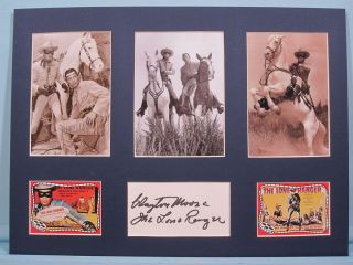 The Lone Ranger Tonto Clayton Moores Autograph