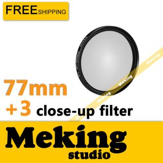 Macro Close Up Lens Filter 77mm 3 Close Up Filter for Canon Nikon Sony