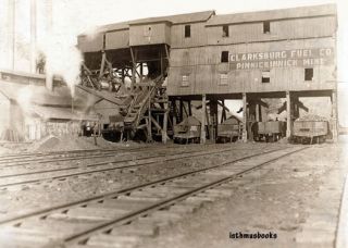 Tipple Coal Mine Railroad Clarksburg Fuel Co Pinnickinnick Mine WV