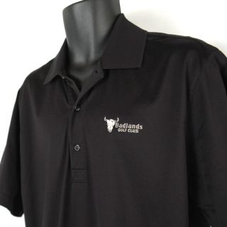 Greg Norman Badlands Golf Club Short Sleeve Polo Shirt Mens M Mint