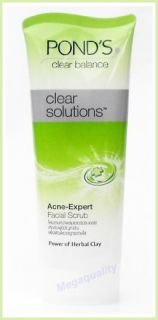 Pond s Clear Balance Solution Anti Bact Acne Expert Facial Face Scrub