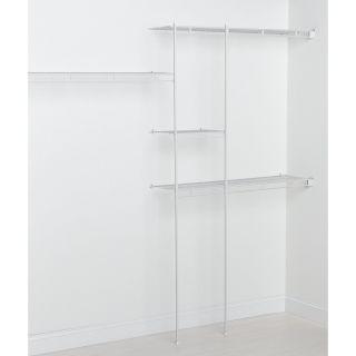 To 8 Shelf & Rod Closet Organizer Kit, Includes All Shelving