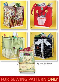  Make Sew Cloth Grocery Shopping Bags Totes 5 Fun Designs
