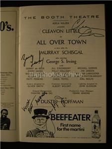 Cleavon Little Zane Lasky All Over Town Signed Booth Theatre Playbill