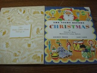  THE NIGHT BEFORE CHRISTMAS Golden Book Clement C Moore Corinne Malvern