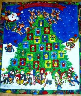 Homemade Christmas Tree Advent Calendar 32X29