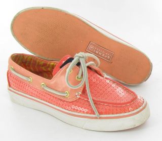 Sperry Classic Topsider Peach Womens Size 5 5 M Used $89