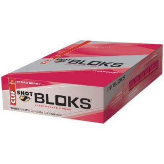 clif shot bloks 18 pk strawberry clif shot bloks energy grab the gel