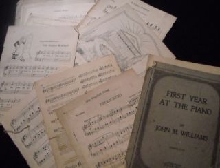 lot of antique sheet music 1800 s early 1900 s