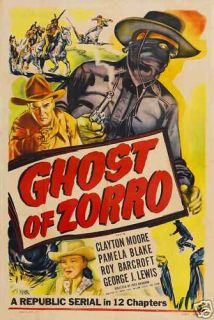 Ghost of Zorro Clayton Moore Cliffhanger Serial DVD