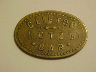 Clifton Hotel Bar Clifton Arizona 00 Trade Token Odd