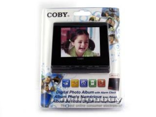 Coby DP356 3 5 LCD Digital Photo Frame Alarm Clock 716829913567