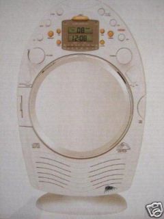 New Shower CD Player FM Radio Clock with Shower Mirror