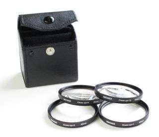 55mm Macro Close Up Lens Set 4 Filter Kit 1 2 4 10