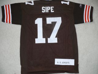 Brian Sipe Cleveland Browns Home Sewn Throwback Jersey 2XL NR