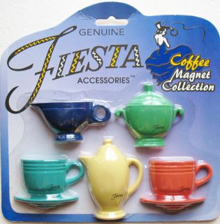 Genuine Fiesta Ware Accessories Coffee Magnet Collection New in Pack