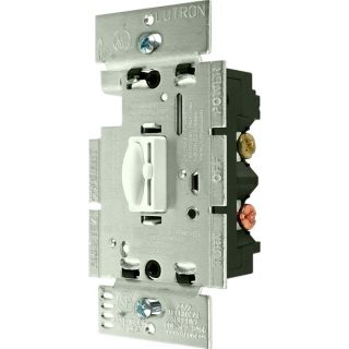 Lutron Qoto Single Pole Dimmer Switch 600W Available in White or Ivory