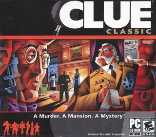 Clue Classic Murder Mystery PC Game WinXP Vista New 705381161103