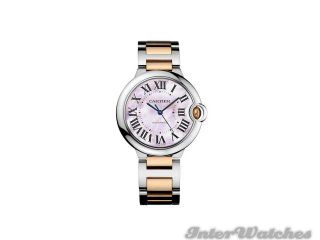 Cartier Ballon Bleu Mid Size Steel & 18K Pink Gold Automatic Watch