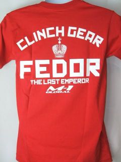 Fedor Emelianenko Clinch Gear Strikeforce Red T Shirt