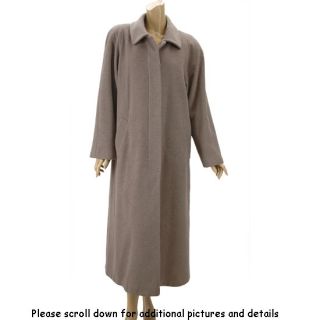 CINZIA ROCCA Made in Italy Long Button Front Wool & Cashmere Over COAT