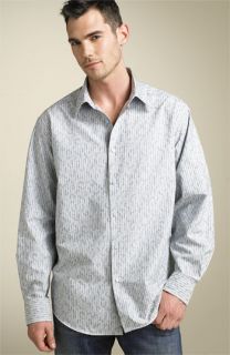 Bugatchi Long Sleeve Woven Jacquard Shirt