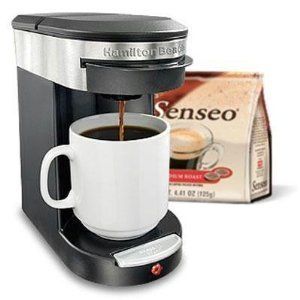   Beach New Personal One Cup Pod Brewer Includes 18 Senseo coffee pods