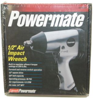 Coleman Powermate 1 2 Air Impact Wrench 024 0077SP New