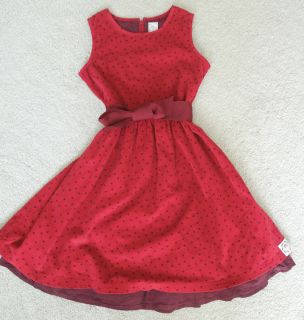 Little Joules Joule Size 9 10 Girls Red Poka Dot Christmas Dress Party