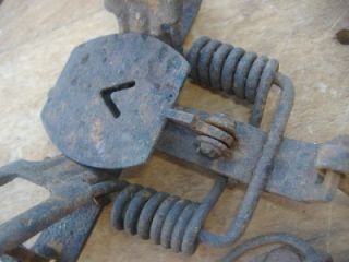 Victor No 2 Vintage Animal Double Coil Spring Leg Jump 5 Trap Works