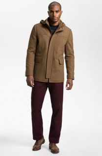 Kenneth Cole New York Duffel Coat & AG Jeans Straight Leg Chinos