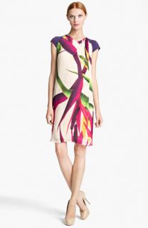 Max Mara Harry Floral Print Silk Dress
