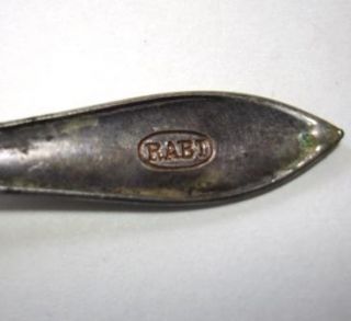 Vintage Demitasse Collector Spoon Rabt in Oval