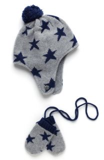 Mini Boden Hat & Mittens Set (Infant)