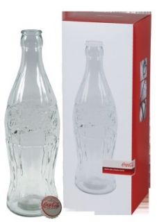 20 Coca Cola Glass Contour Bottle Bank with Metal Cap