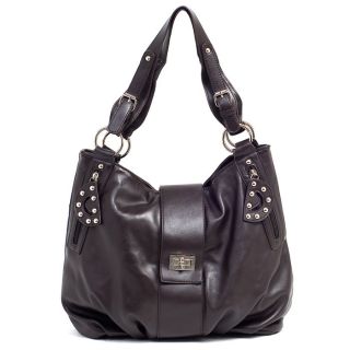 clover faux leather handbag mocha perfect for any occasion this