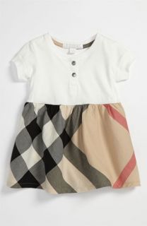 Burberry Check Print Dress (Infant)