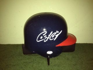 Coco Crisp Cleveland Indians Signed Mini Helmet w COA