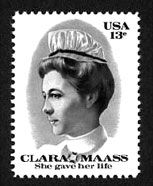 First Day Cover FDC Nurse Clara Maass Health Immunology USPS 1976 New