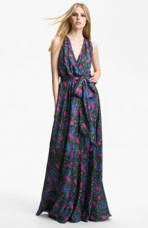Rachel Zoe Julianna Print Silk Gown