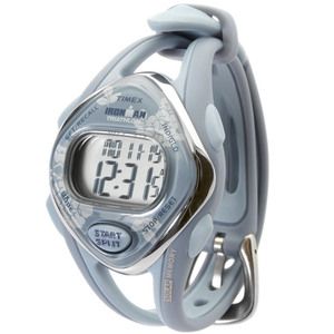Ladies New Timex Digital Sport Chronograph Plastic Watch Blue Rubber