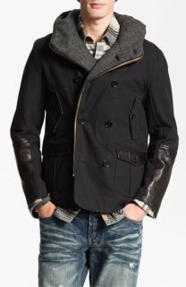 PRPS Double Breasted Convertible Coat