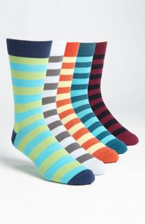 Topman Bright Stripe Socks (5 Pack)