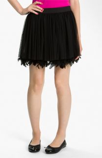 Lily White Tulle & Feather Skirt (Juniors)