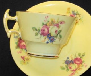 Collingwood Rose Bunches Tea Cup and Saucer Teacup Antique
