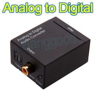 Analog to Digital Coaxial RCA Optical Toslink Audio Converter