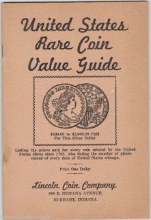 United States RARE Coin Value Price Guide Book