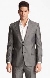 Versace Trim Fit Stripe Suit
